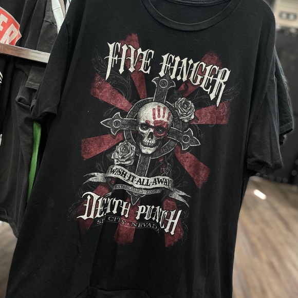 Vintage Five Finger Death Punch T-Shirt Men’s XL Black Band Tee - Picture 1 of 4